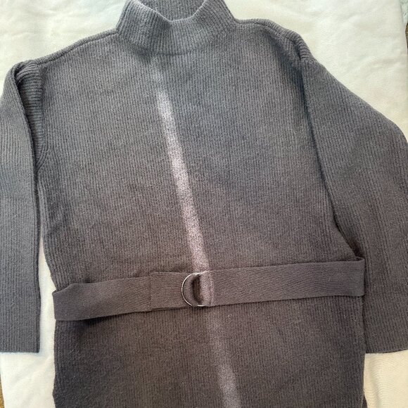 Like new Extremely soft Ann Taylor turtle neck top with belt waist - Picture 1 of 8